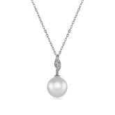 White South Sea Pearl and Diamond Pendant - Dracakis Jewellers